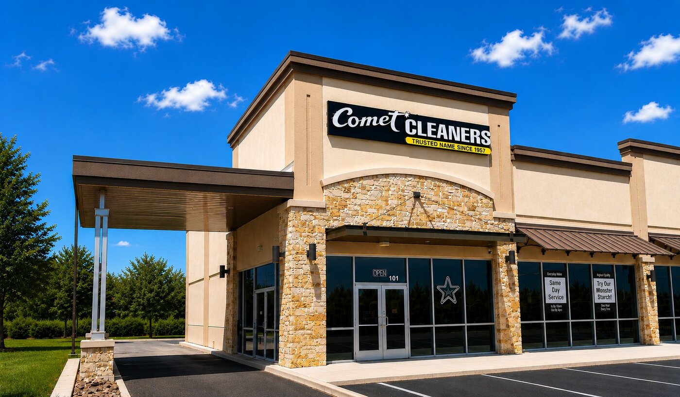 Comet Cleaners Austin & New Braunfels storefront